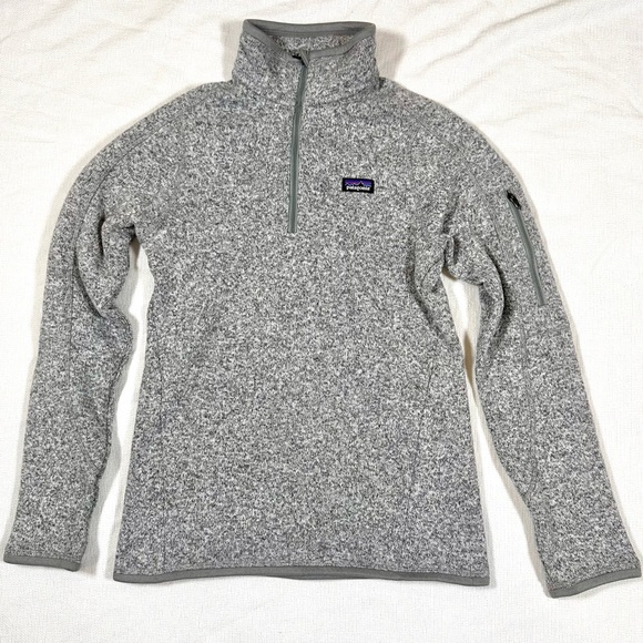 Patagonia Tops - PATAGONIA Better Sweater Gray Quarter Zip Pullover XS